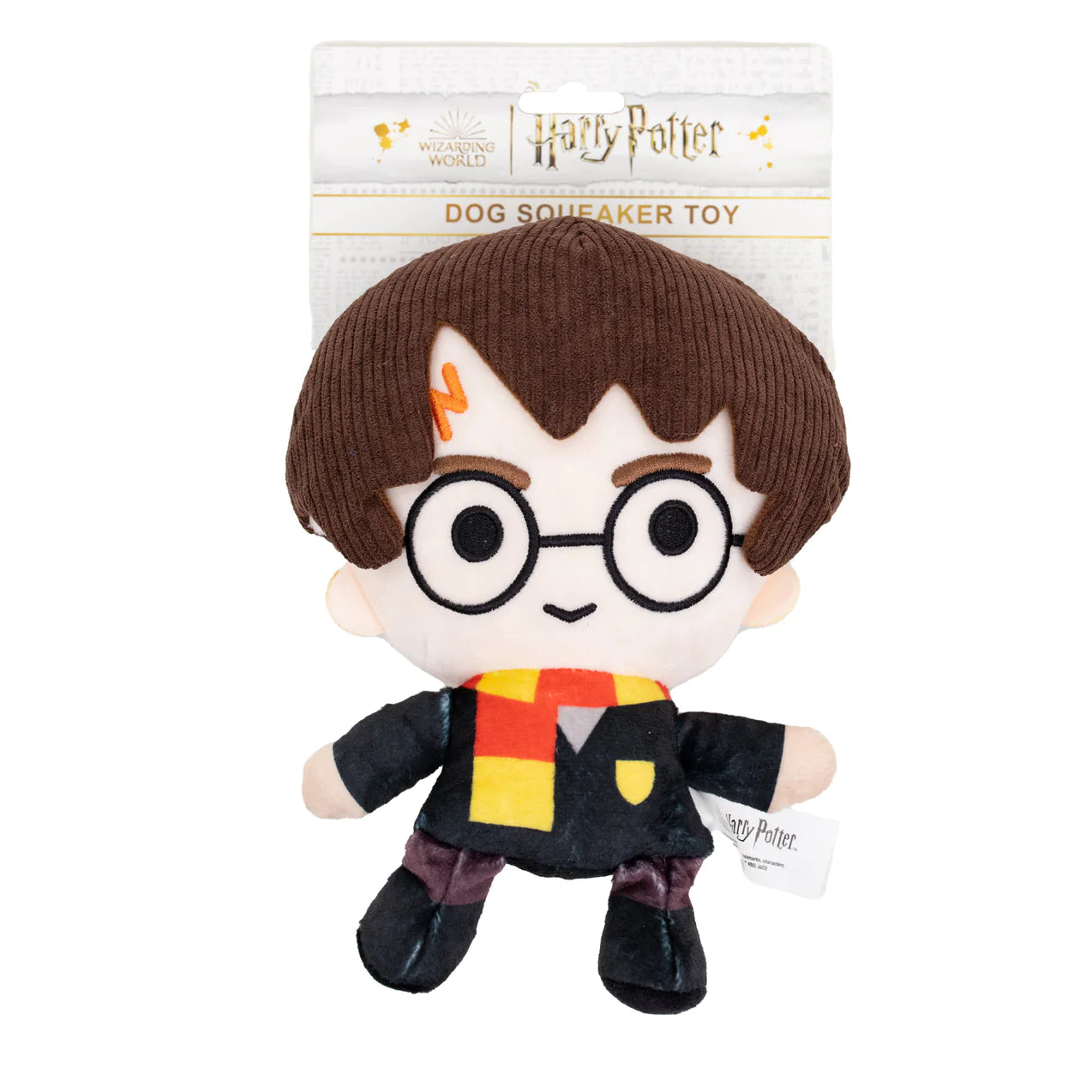 Buckle Down - Dog Toy Plush Squeaker Harry Potter Standing Charm Full Body Pose