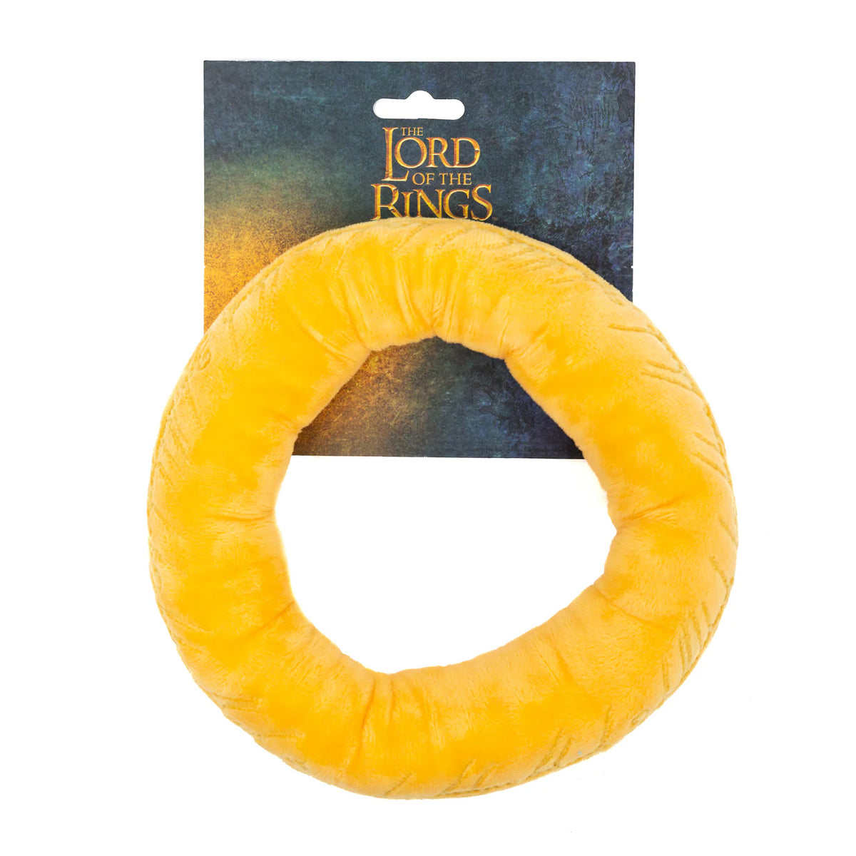 Buckle Down - Dog Toy Squeaker Plush The Lord of the Rings One Ring Golden Yellow