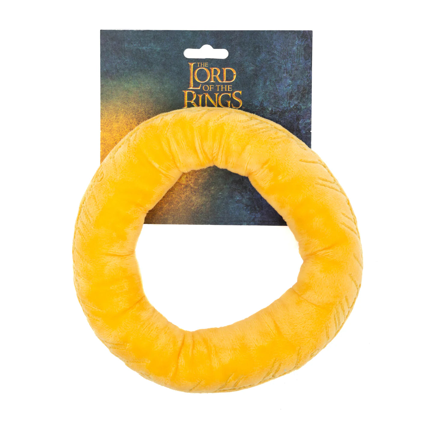 Buckle down - Dog Toy Squeaker Plush The Lord of the Rings One Ring Golden Yellow