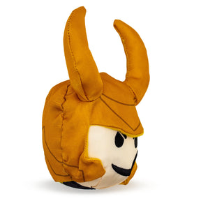 Buckle Down - Dog Toy Plush Squeaker Loki Smirking Face Round