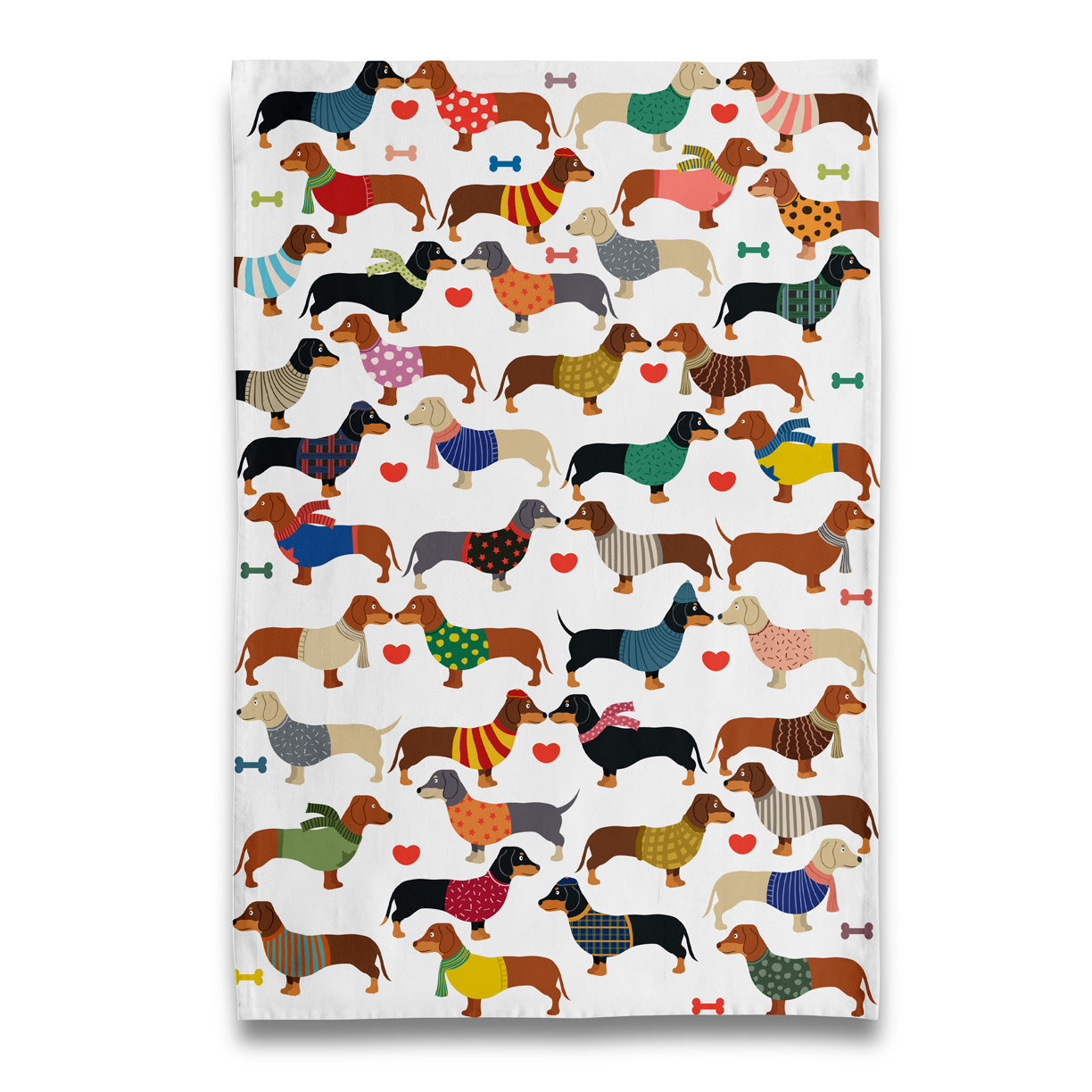 Naked Decor - Tea Towel Dachshund Nation