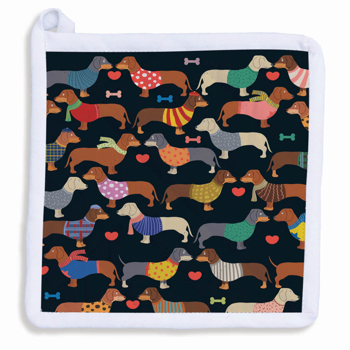 Naked Decor - Dachshund Doxie Nation Two Sided Potholder