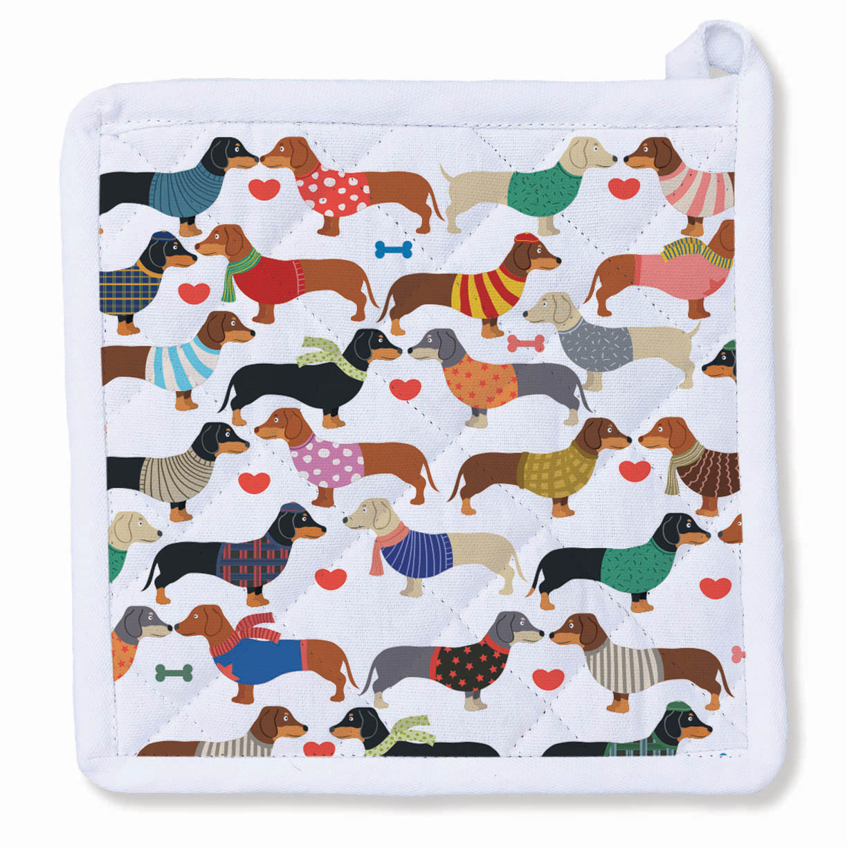Naked Decor - Dachshund Doxie Nation Two Sided Potholder
