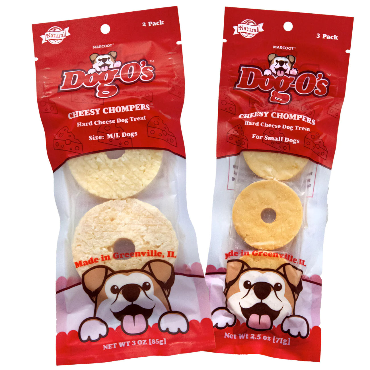 Dog-O's - Cheesy Chompers with Bacon Dog Treats