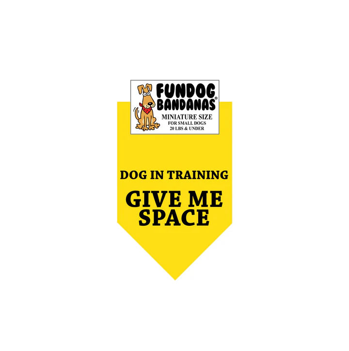 FunDog Bandanas - Dog Bandana Dog in Training GIVE ME SPACE
