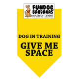 FunDog Bandanas - Dog Bandana Dog in Training GIVE ME SPACE