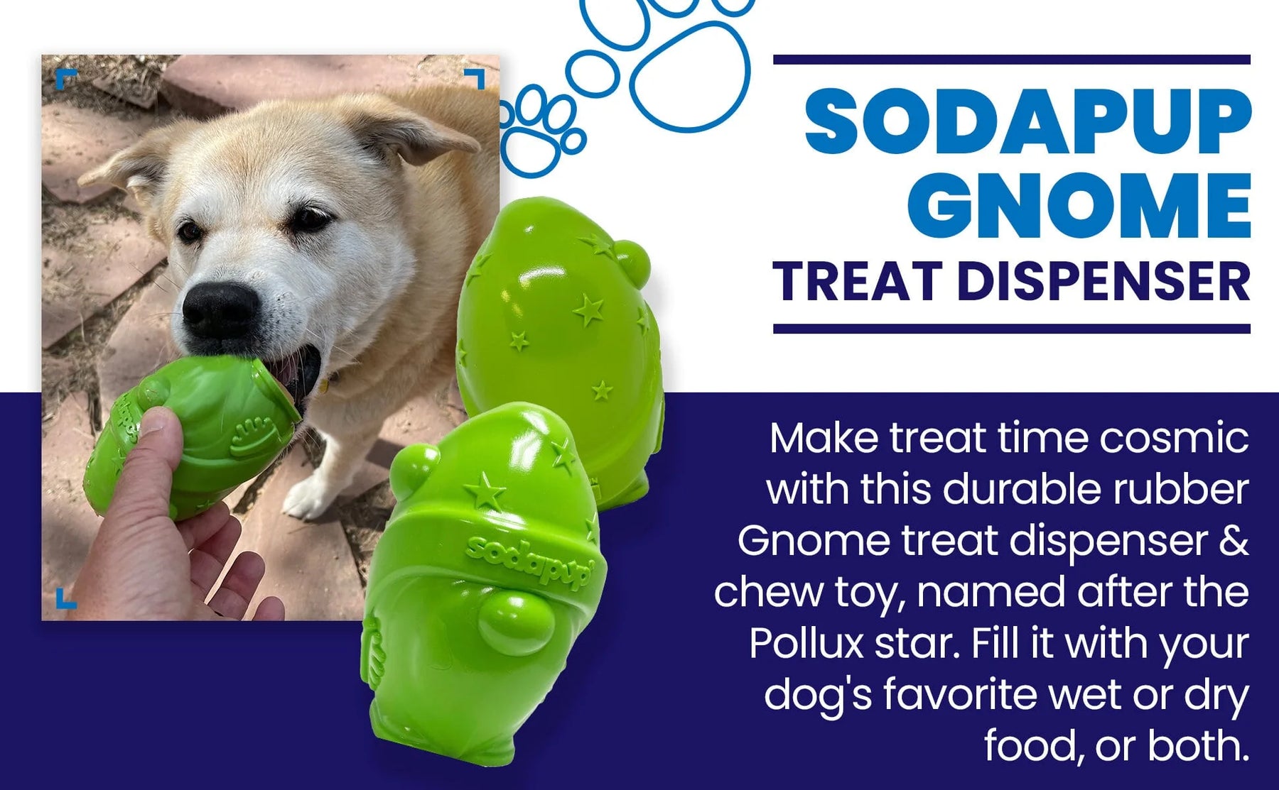 Soda Pup - Gnome Durable Treat Dispenser