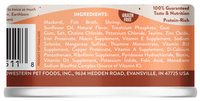 Earthborn Holistics - All Cat Breeds, All Life Stages Catalina Catch, Mackerel Dinner with Shrimp in Gravy Recipe Canned Cat Food