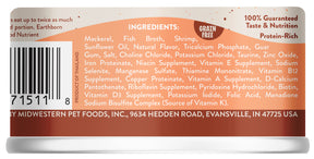 Earthborn Holistics - All Cat Breeds, All Life Stages Catalina Catch, Mackerel Dinner with Shrimp in Gravy Recipe Canned Cat Food