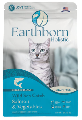 Earthborn Holistic - Holistic Wild Sea Catch Indoor	Grain Free Dry Cat Food
