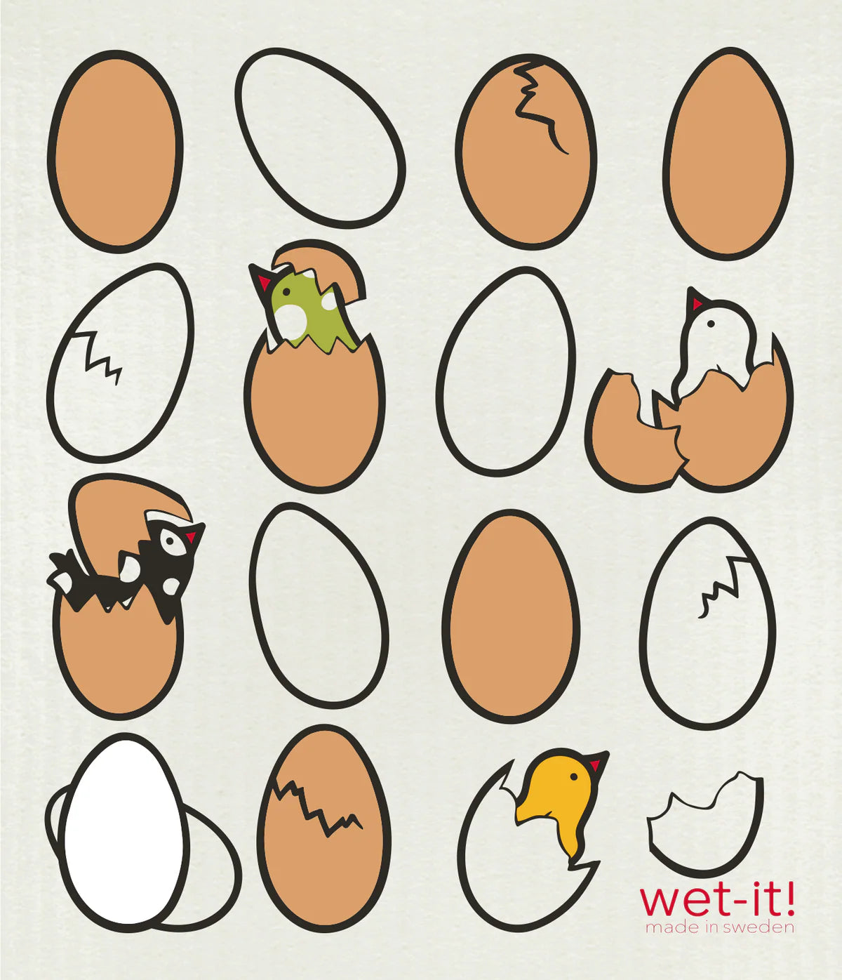 Wet-it! - Eggs & Hatchlngs Swedish Cloth