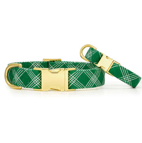 Dog Collar Emerald Plaid