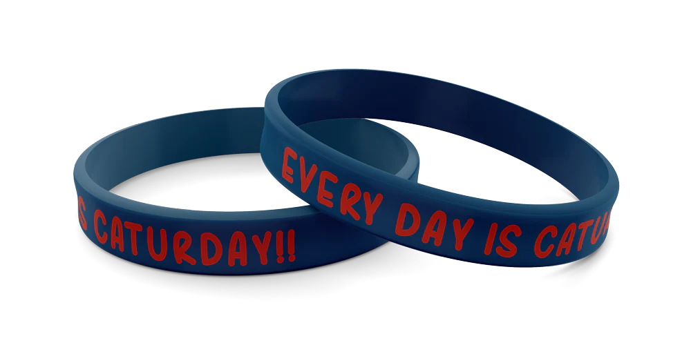 Wrist Band Every Day Is	Caturday! Silicone