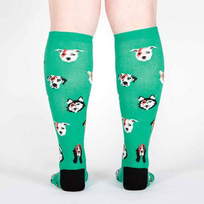 Sock It To Me - “Dogs of Rock” Women's Knee High Socks