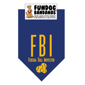FunDog Bandanas - Dog Bandana FBI