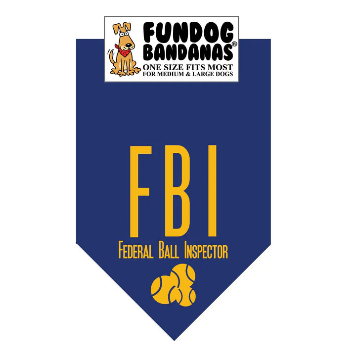 FunDog Bandanas - Dog Bandana FBI