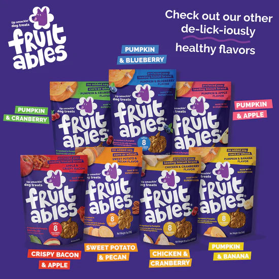 Fruitables - Pumpkin & Banana Crunchy Dog Treats