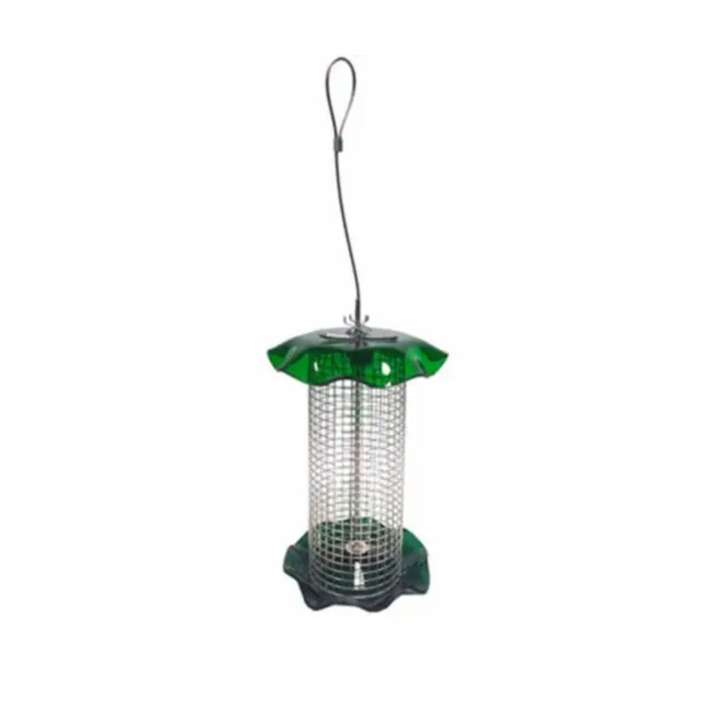 Green Acrylic Feeder w/ Stainless Steel Screen