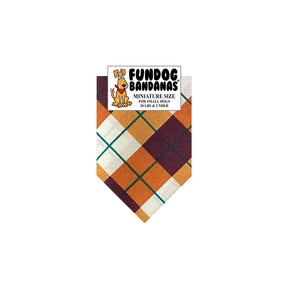 FunDog Bandanas - Dog Bandana Fall Plaid
