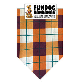 FunDog Bandanas - Dog Bandana Fall Plaid