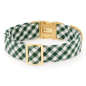 Dog Collar Evergreen Gingham
