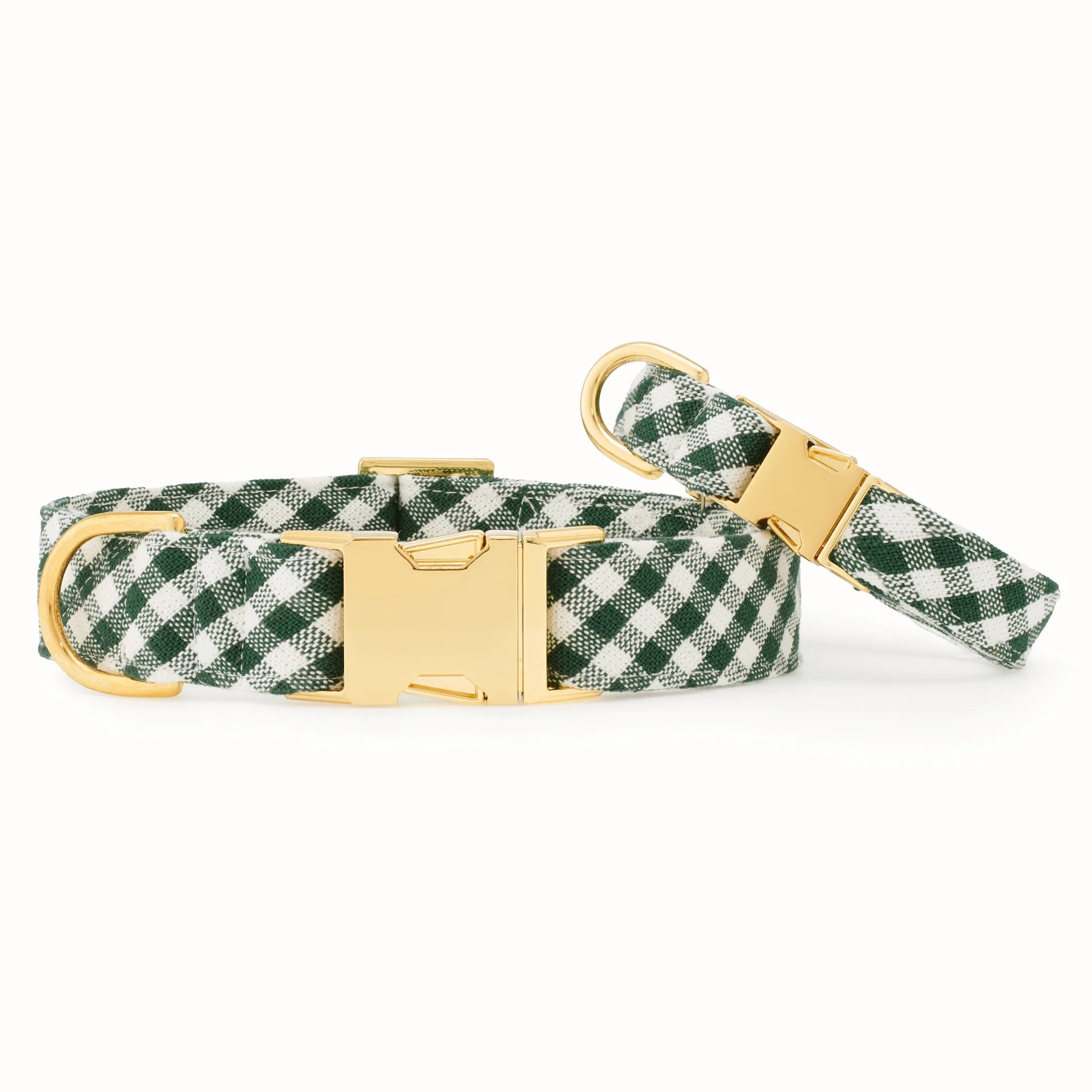 Dog Collar Evergreen Gingham