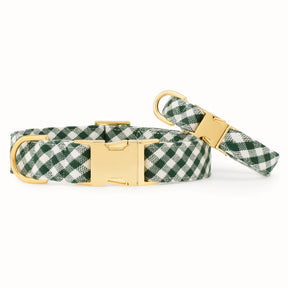 Dog Collar Evergreen Gingham