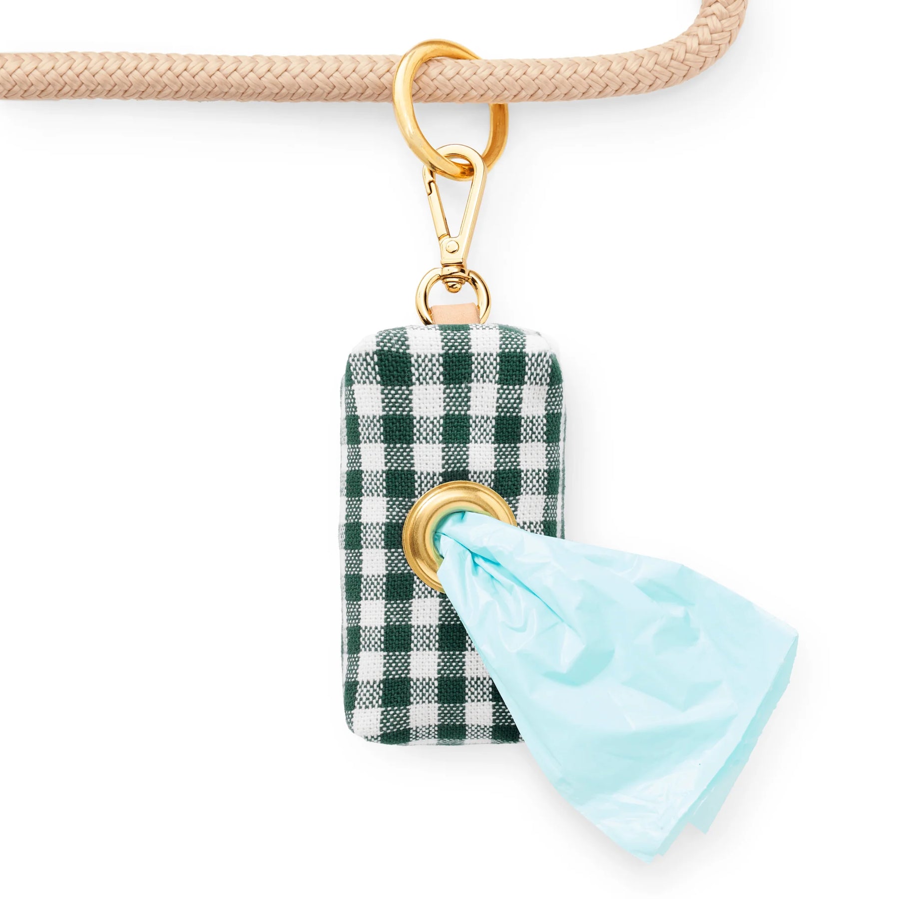 Waste Bag Dispenser - Evergreen Gingham