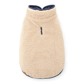 Foggy Dog - Dog Jacket Navy Sherpa-Lined Reversible - Southern Agriculture 