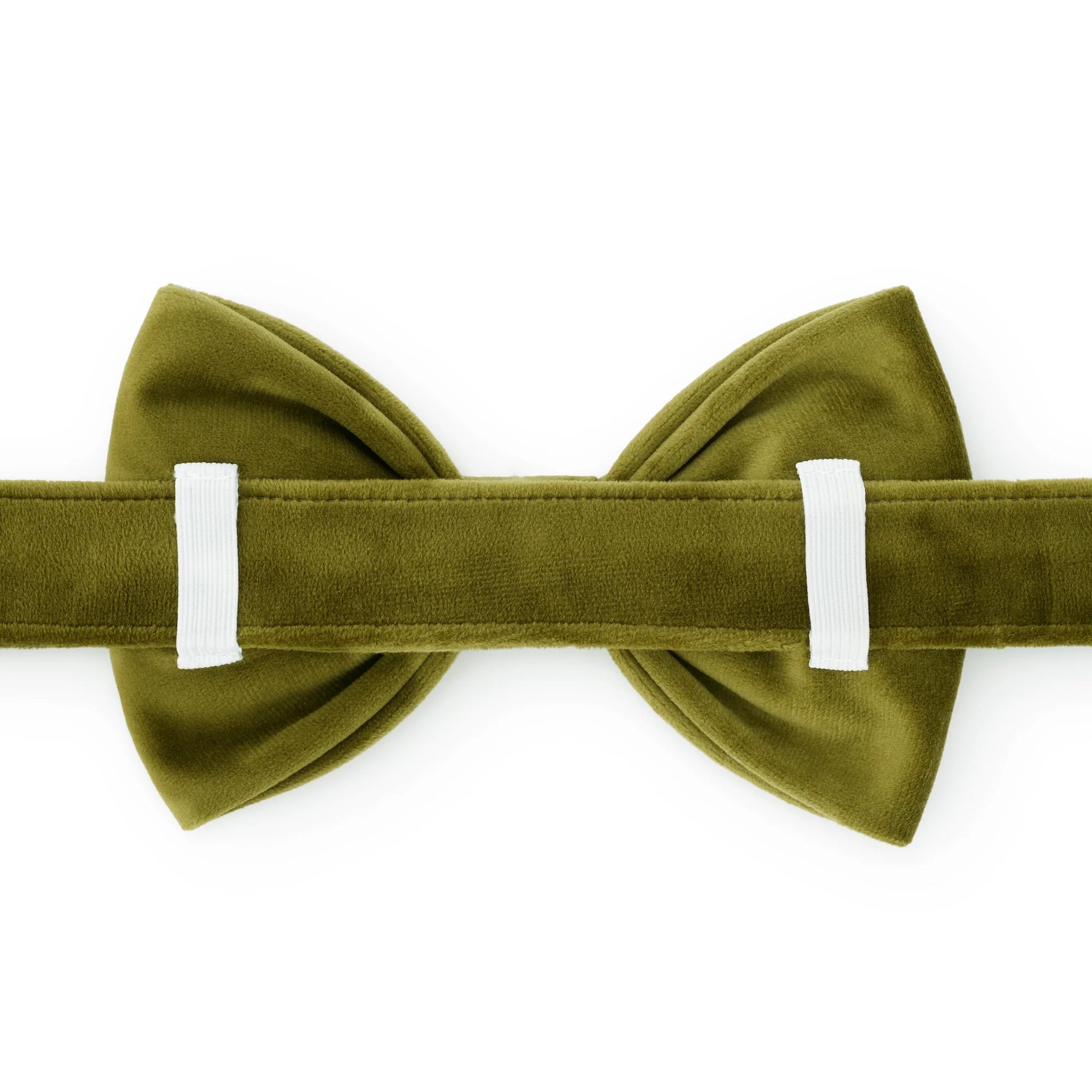 Dog Bow Tie Olive Velvet