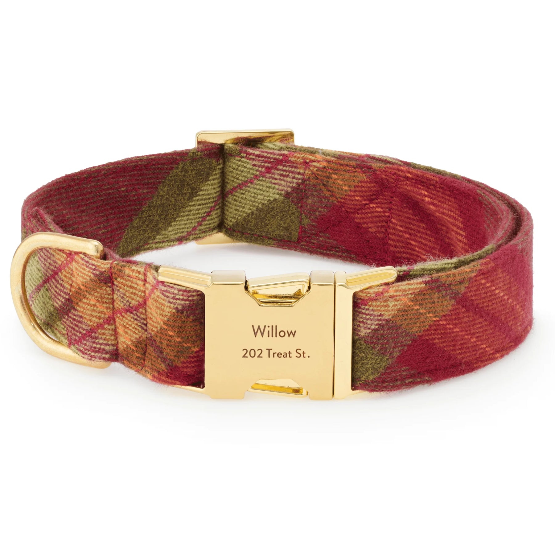 The Foggy Dog - Dog Collar Orchard Plaid Flannel