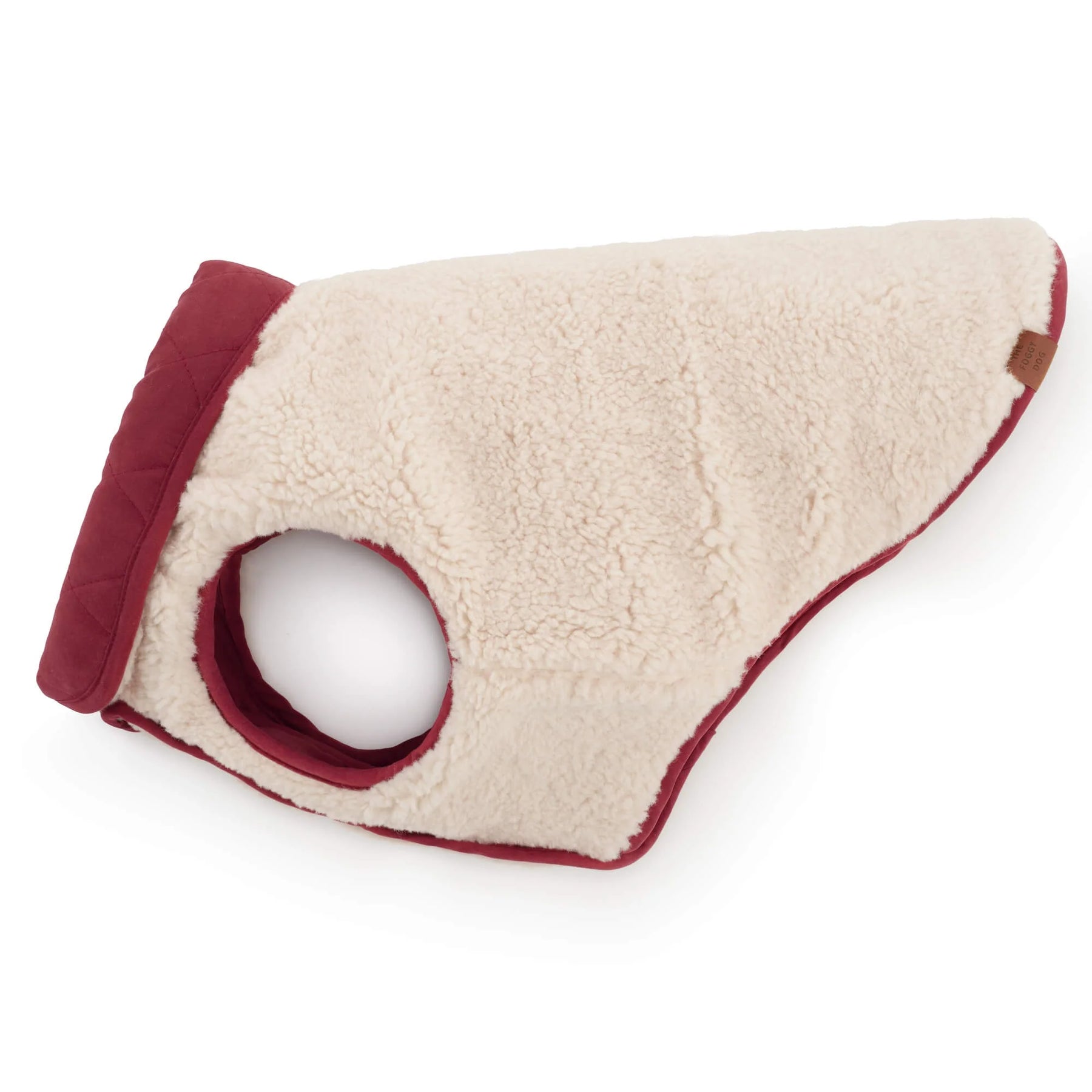 The Foggy Dog - Dog Jacket Currant Sherpa Lined Reversible