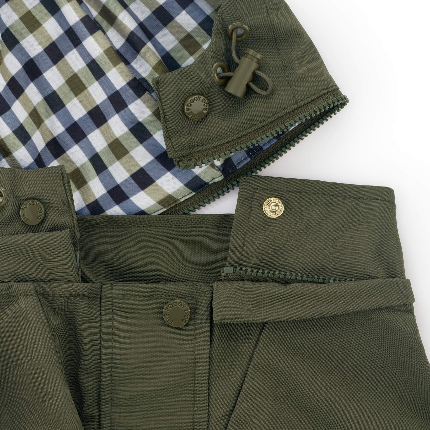 The Foggy Dog - Dog Raincoat Olive