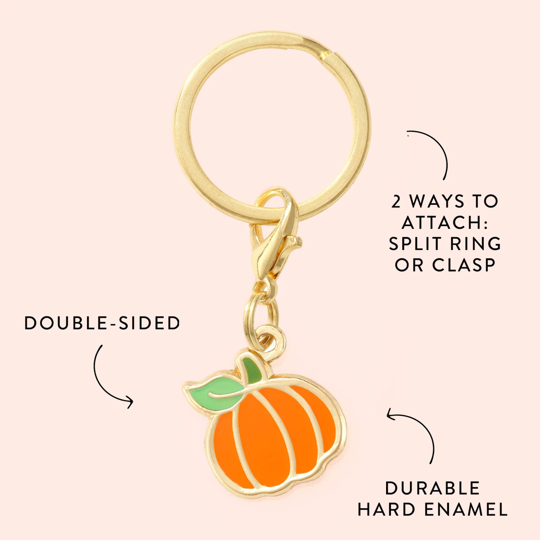 The Foggy Dog - Dog Charm Two Sided For Collar Pumpkin
