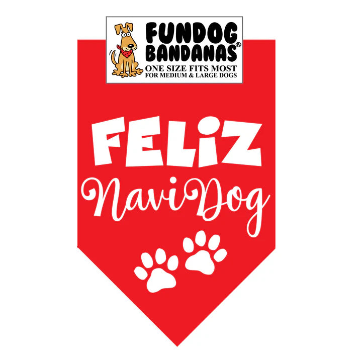 FunDog Bandanas - Dog Bandana Feliz NaviDog