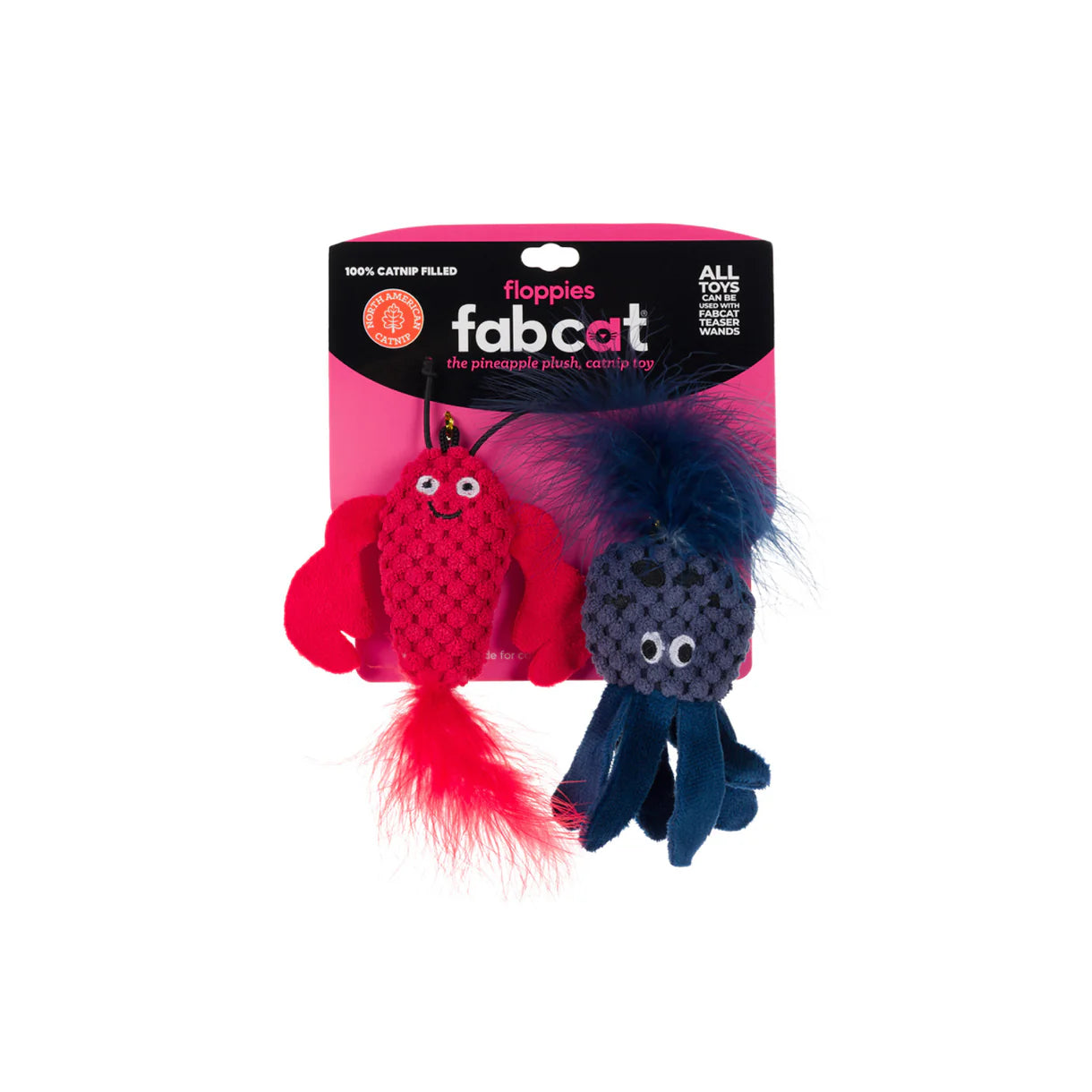 Fabdog - Cat Toy Lobster/Octopus Floppy