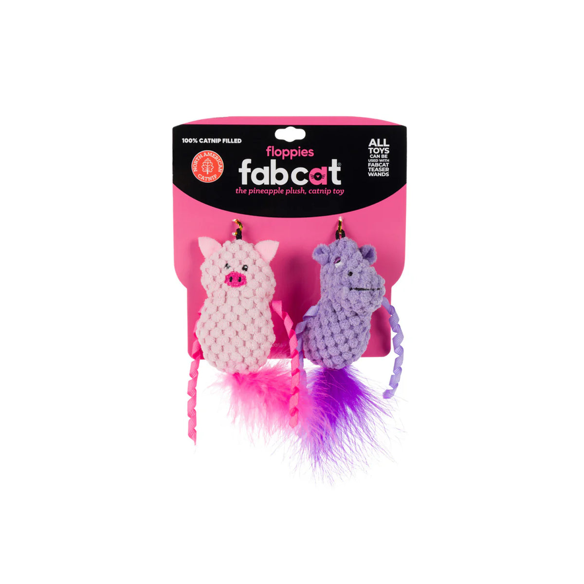 Fabdog - Cat Toy Pig/Hippo Floppy