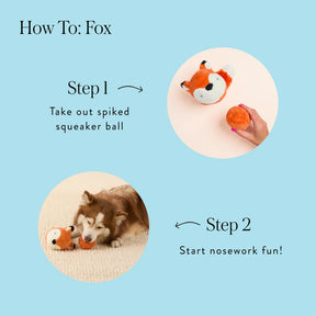 The Foggy Dog - Dog Toy Fox 2-In-1 Bounce