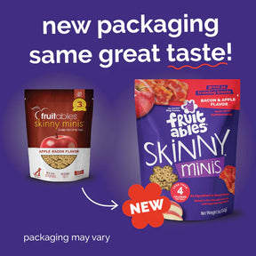 Fruitables - Skinny Minis Apple Bacon, Soft & Chewy Dog Treats