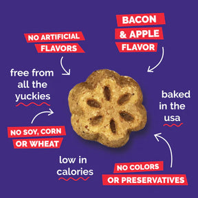 Fruitables - Skinny Minis Apple Bacon, Soft & Chewy Dog Treats