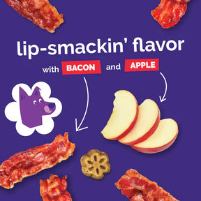 Fruitables - Skinny Minis Apple Bacon, Soft & Chewy Dog Treats