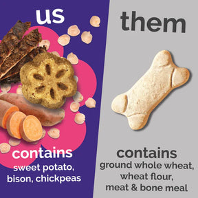 Fruitables - Skinny Minis Grilled Bison Soft & Chewy Dog Treats