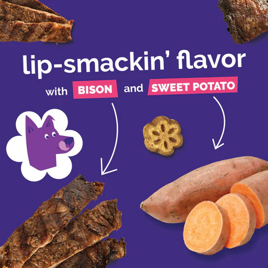 Fruitables - Skinny Minis Grilled Bison Soft & Chewy Dog Treats