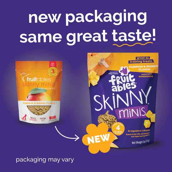 Fruitables - Skinny Minis Pumpkin & Mango Soft & Chewy Dog Treats