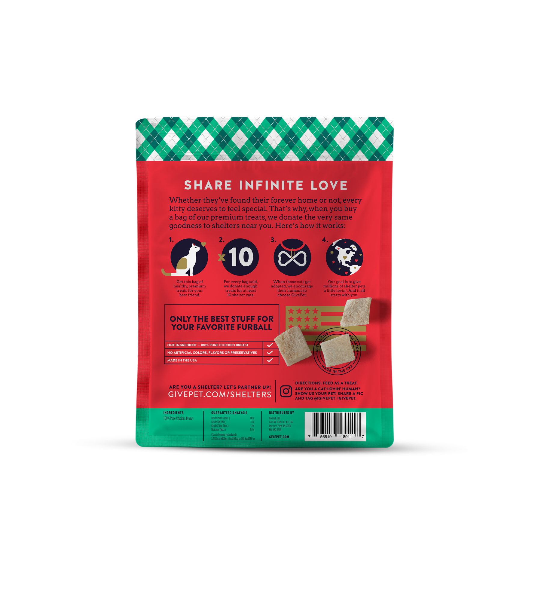 GivePet - Santa Claws FreezeDried Cat Treats