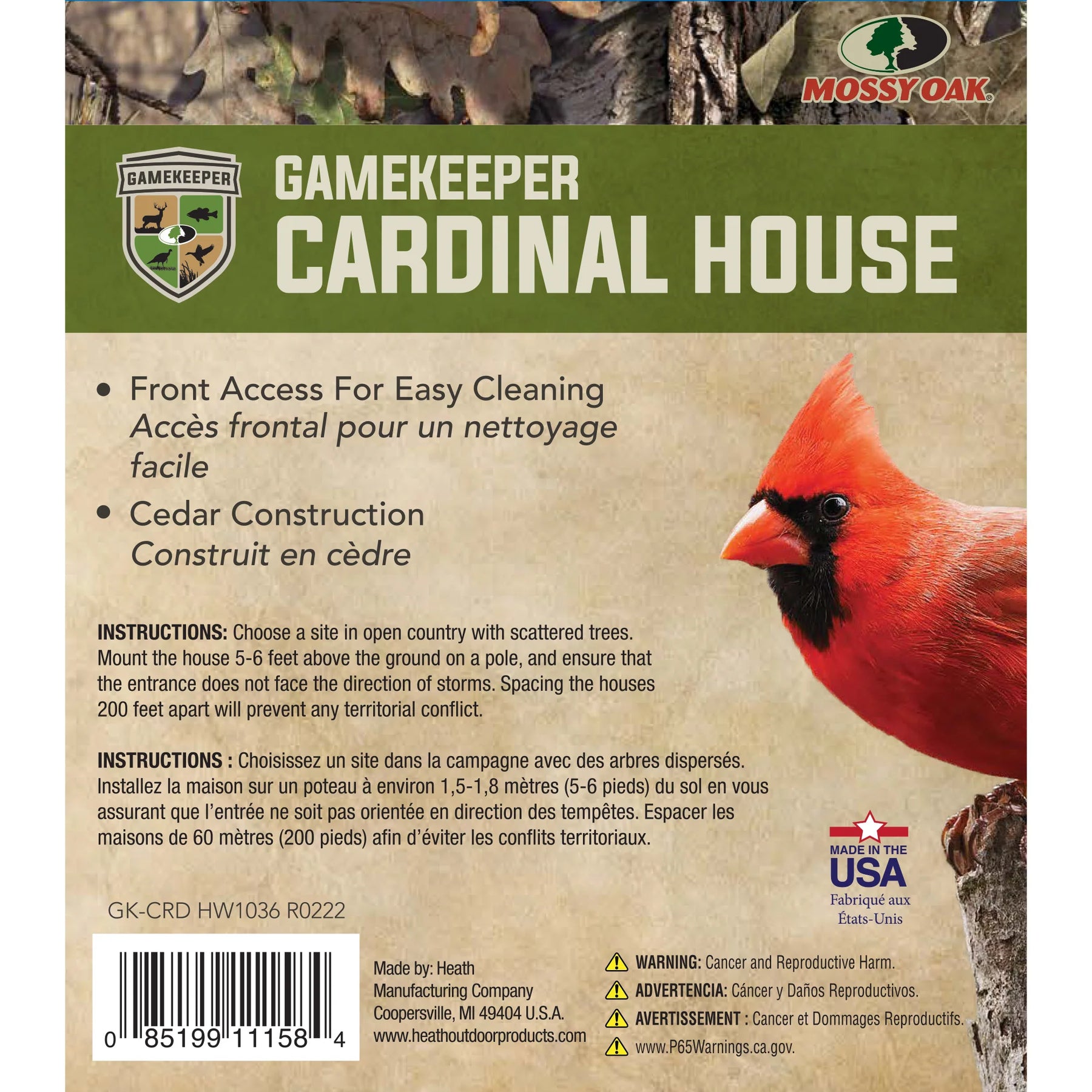 Cardinal Nesting House