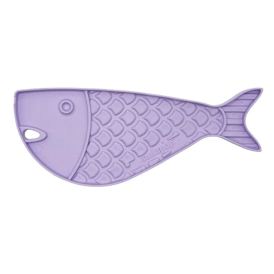 SodaPup - Enrichment Lick Mat for Cats Purple Goldfish