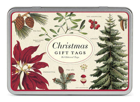 Cavallini & Co. - Gift Tags Glitter Christmas Botanica