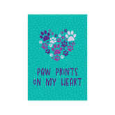 Flag Paw Prints on My Heart