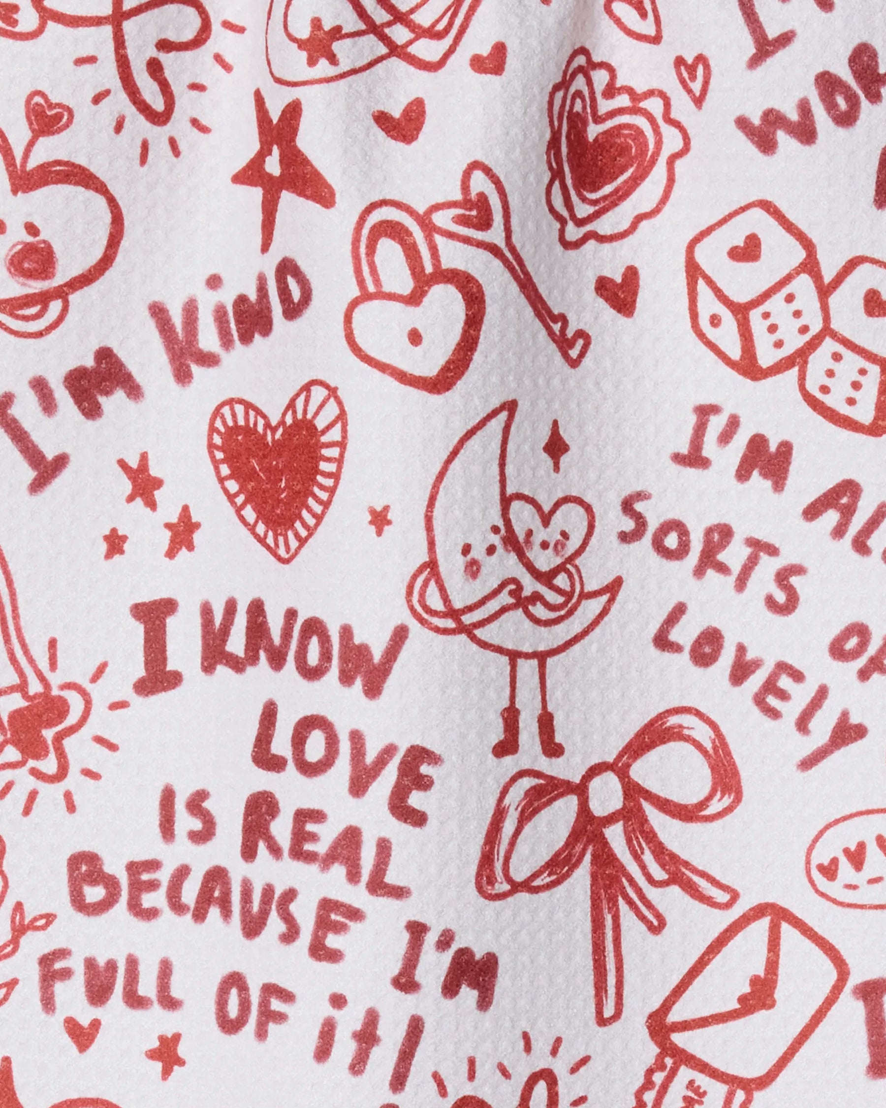 Geometry - Bar Towel Valentines Affirmations